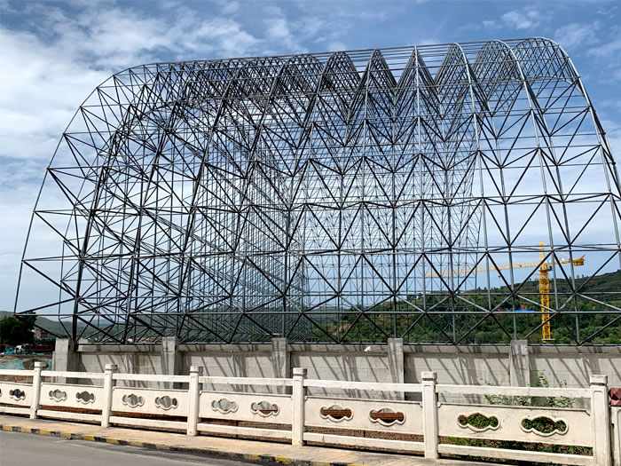 北流山寨矿储煤棚网架